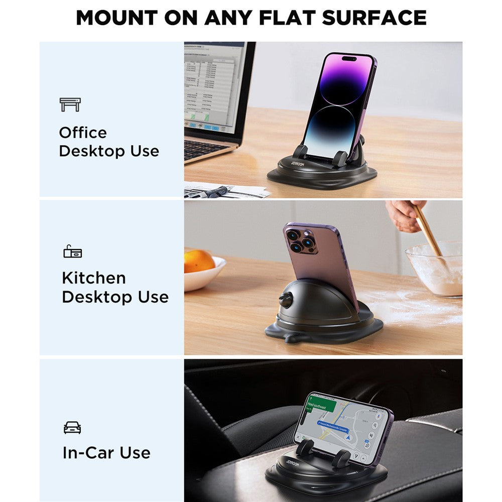 JOYROOM ZS354 Car Dashboard Adhesive Mobile Phone Holder Base Rotatable Cellphone Stand