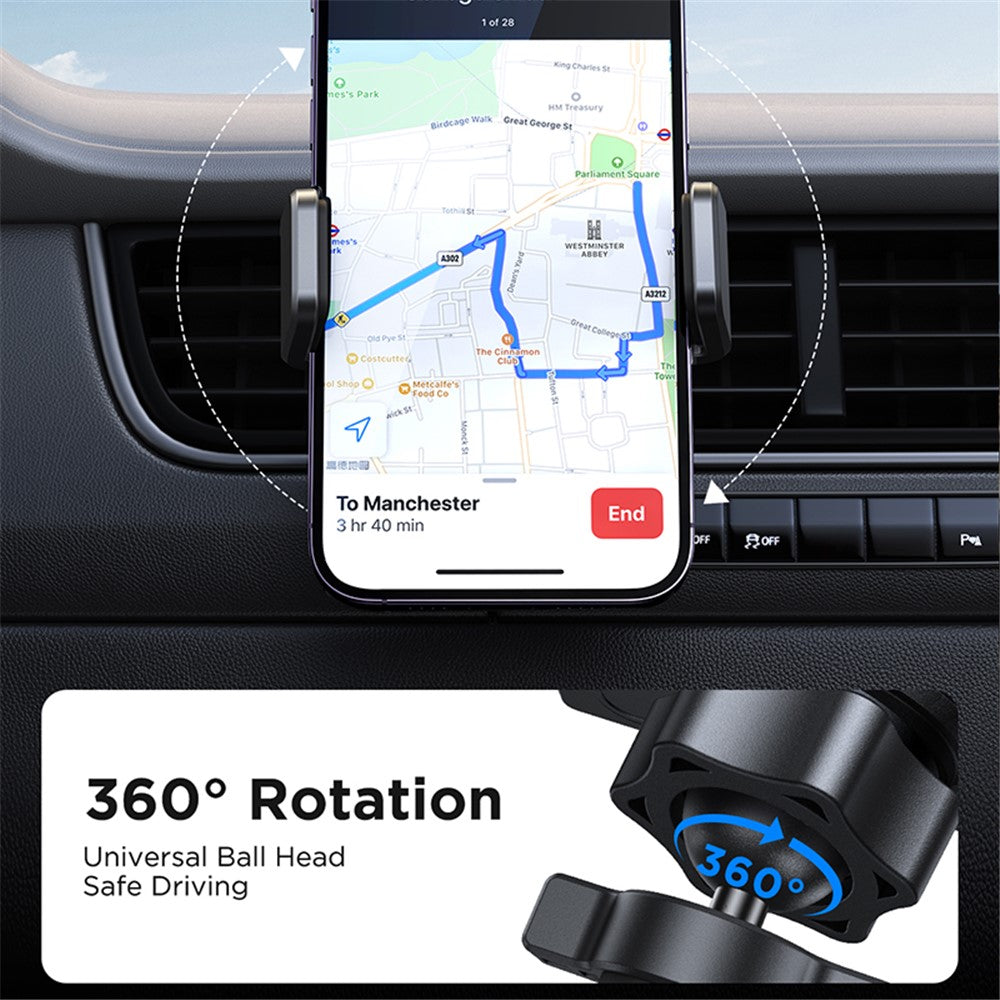 JOYROOM JR-ZS377 360 Degree Rotation Air Outlet Clip Mount Car Phone Holder Cradle