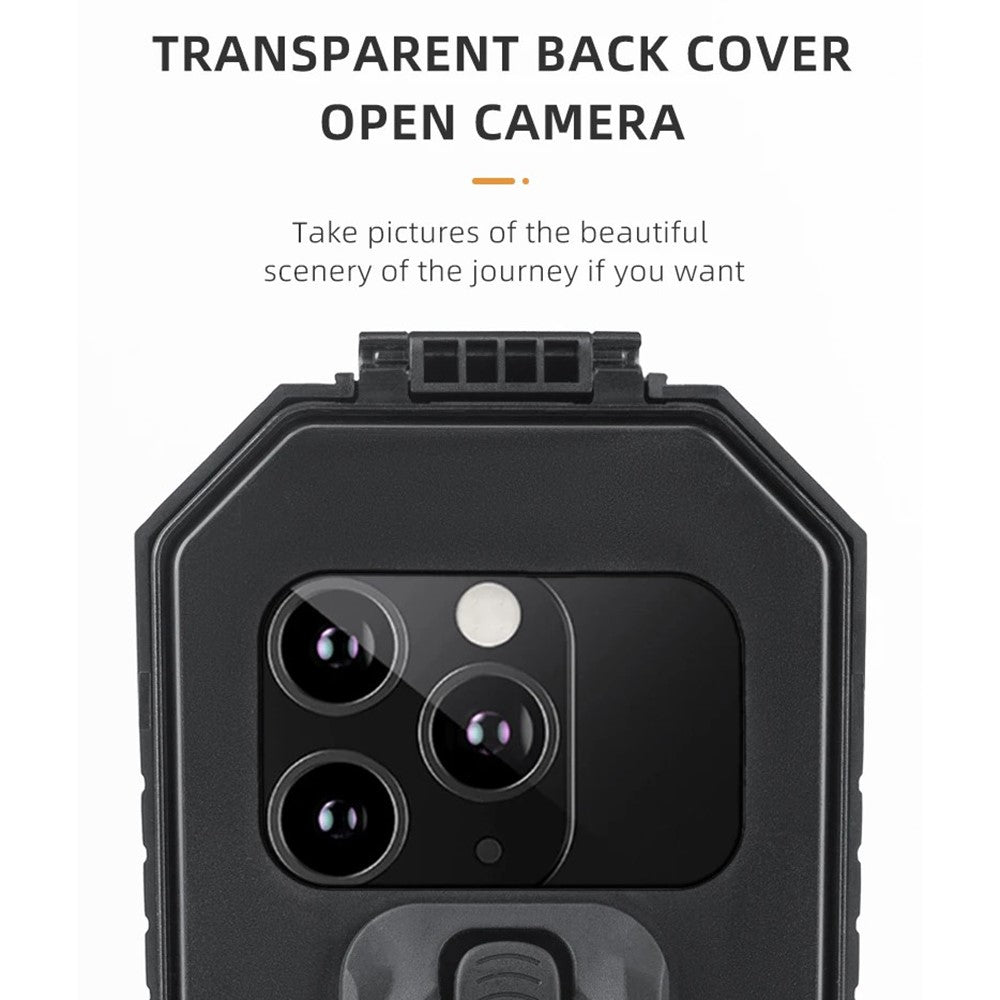 ROCKBROS Rainproof Handlebar E-Bike Mobile Phone Bracket PET Touch Screen Bike Phone Holder
