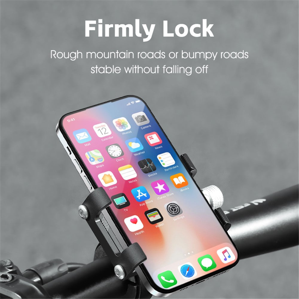 WEST BIKING YP0715068 Bike Handlebar Phone Holder Aluminum Alloy Cycling Phone Bracket