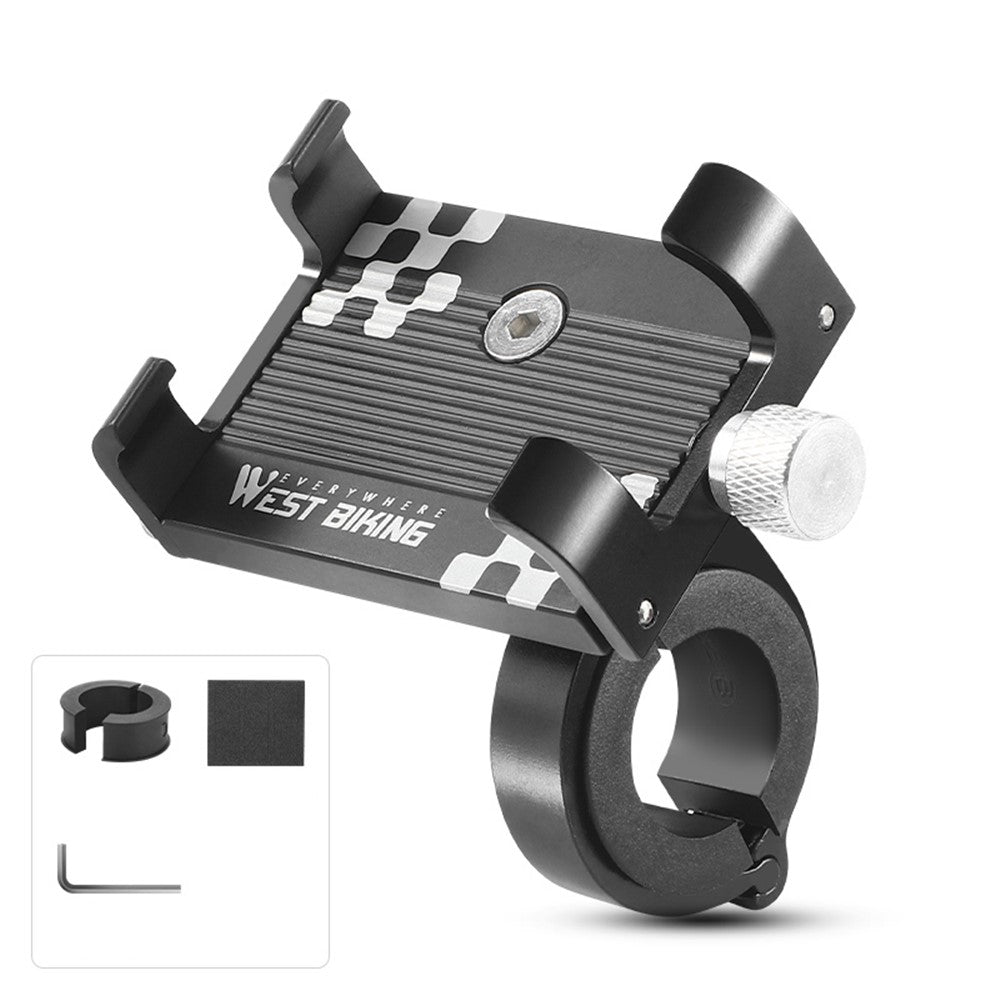 WEST BIKING Aluminum Alloy Bike Phone Mount – Cycling Handlebar Holder