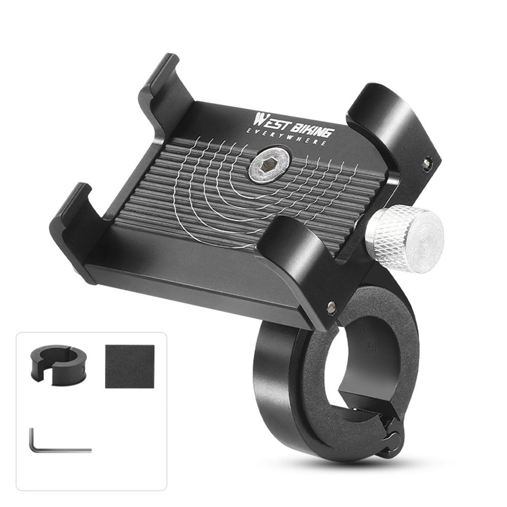WEST BIKING Aluminum Alloy Bike Phone Mount – Cycling Handlebar Holder