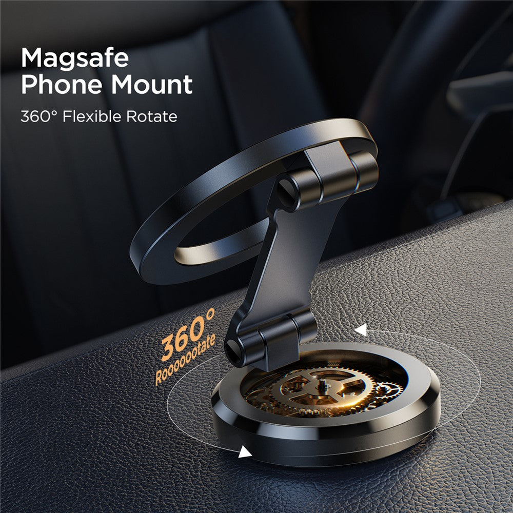 JOYROOM JR-ZS403 Metal Car Dashboard Magnetic Phone Holder Foldable Bracket