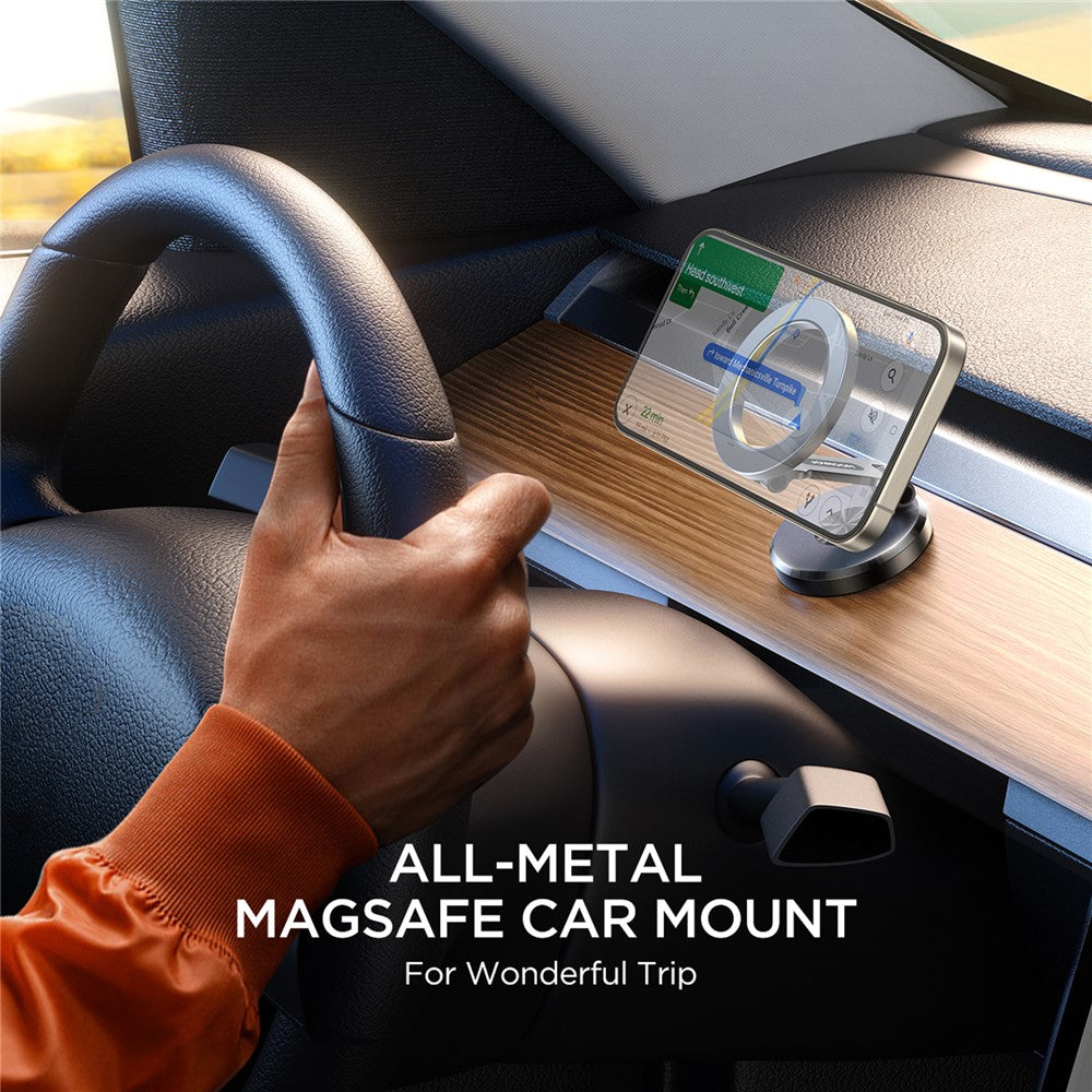 JOYROOM JR-ZS403 Metal Car Dashboard Magnetic Phone Holder Foldable Bracket