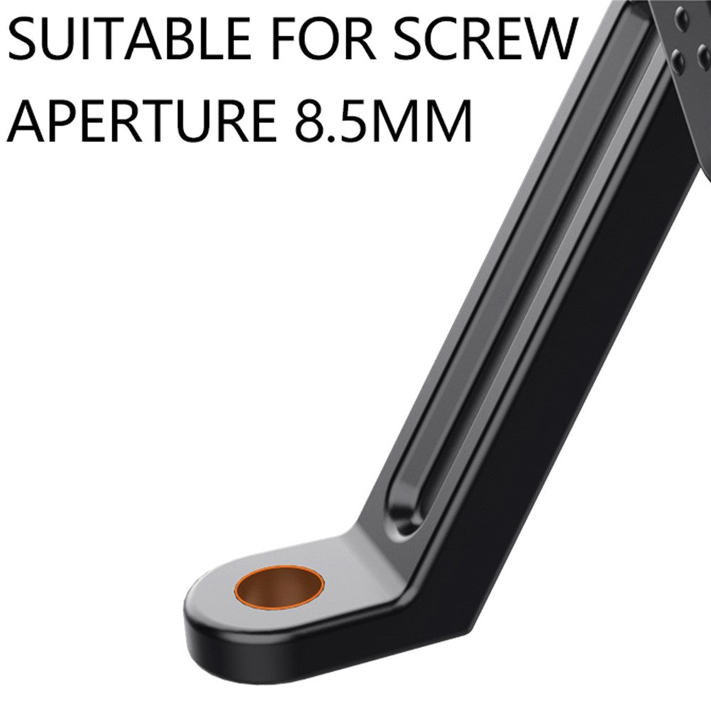 QX-24 ABS Motorcycle Phone Mount Holder Bracket (Installation On Rearview Mirror)
