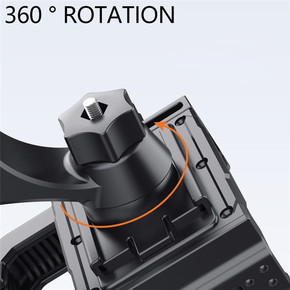 QX-24 Bike Stem Phone Holder Bicycle Stem Mount Aluminum Alloy+ABS Mobile Phone Bracket