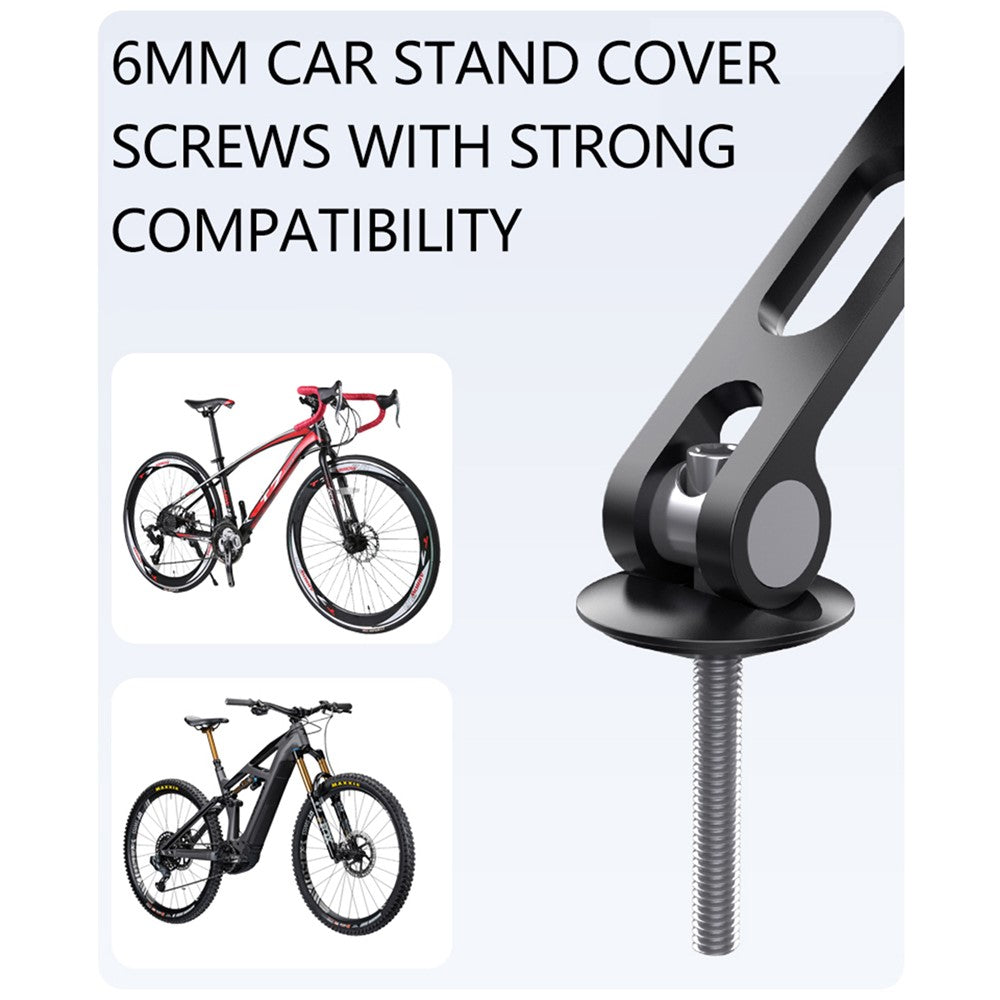 QX-24 Bike Stem Phone Holder Bicycle Stem Mount Aluminum Alloy+ABS Mobile Phone Bracket