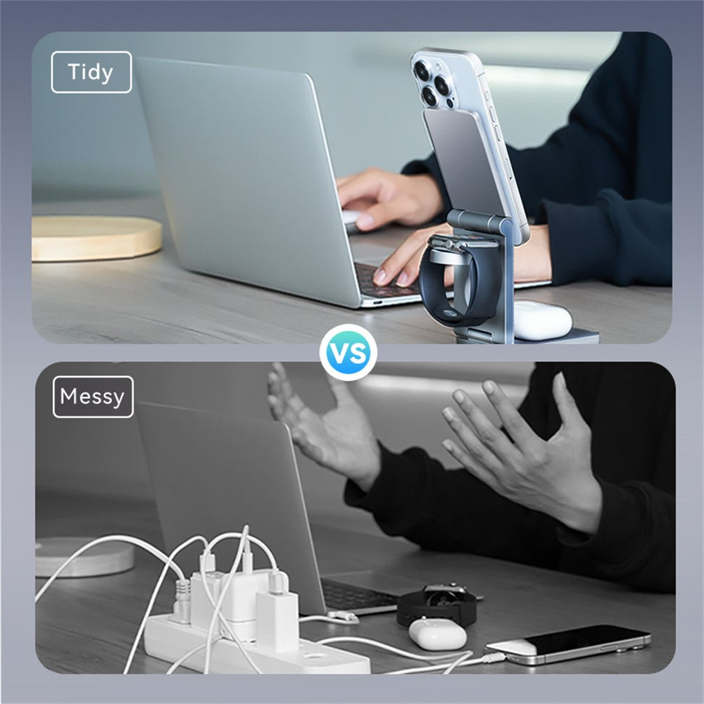 VENTION FGF Series 3-in-1 Magnetic Wireless Charging Stand – 15W Fast Charging