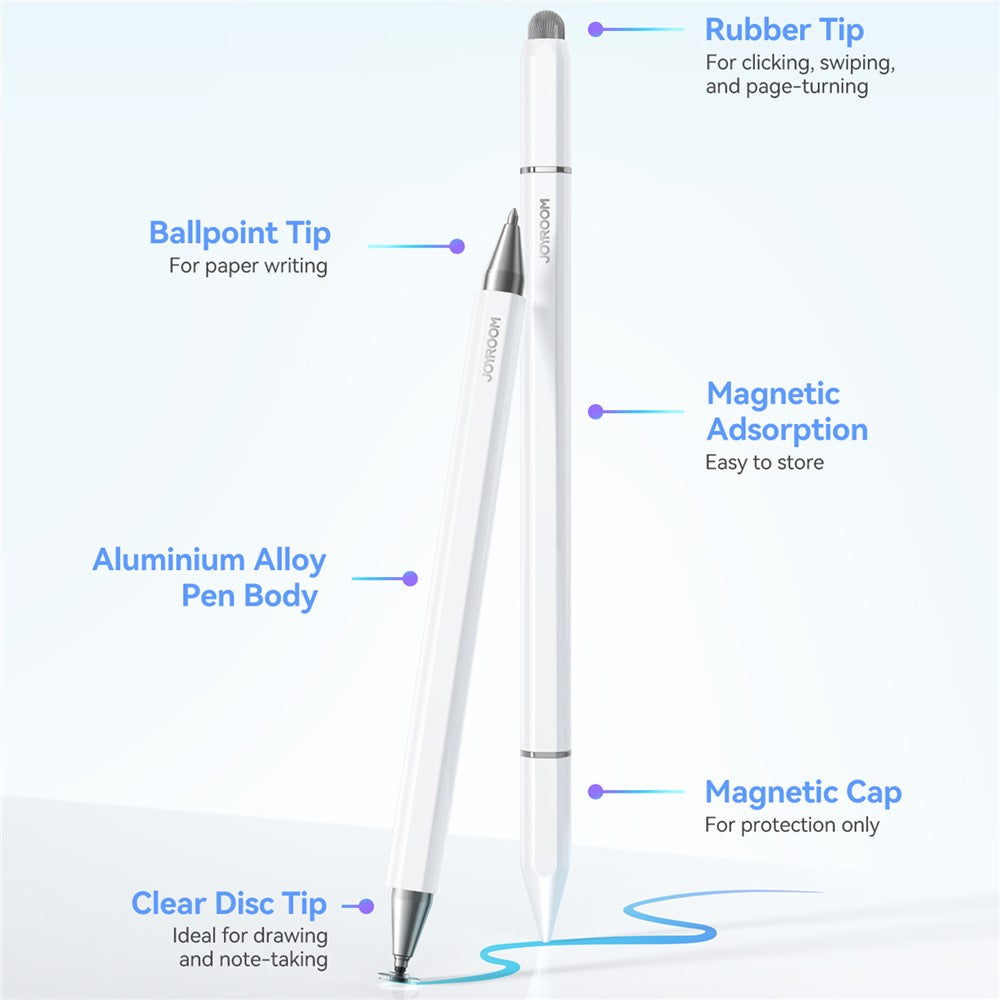 JOYROOM JR-BP561 Stylus Pen Passive 3-in-1 Magnetic Capacitive Pencil for Tablets Smartphones