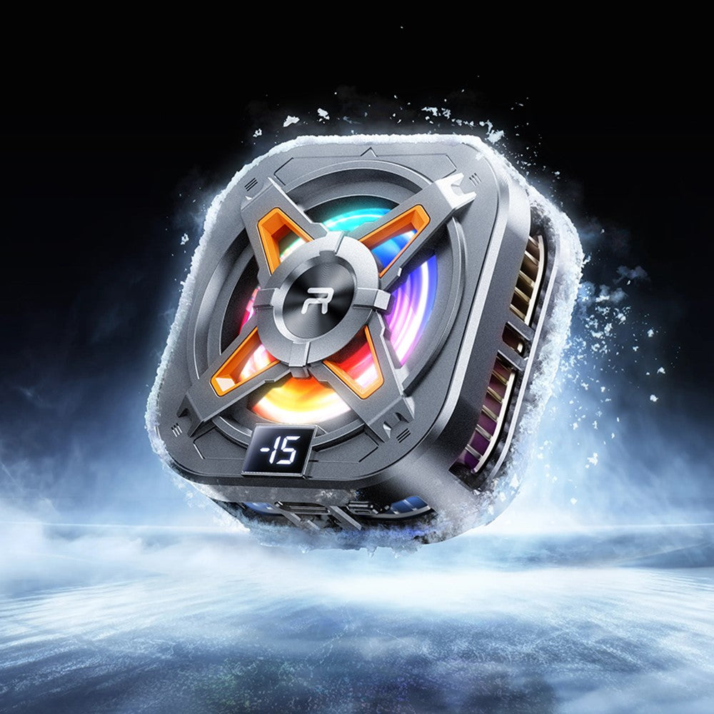 REMAX RT-F15 Digital Display True Freezing Phone Radiator Type-C Magnetic Detachable Universal Phone Cooler