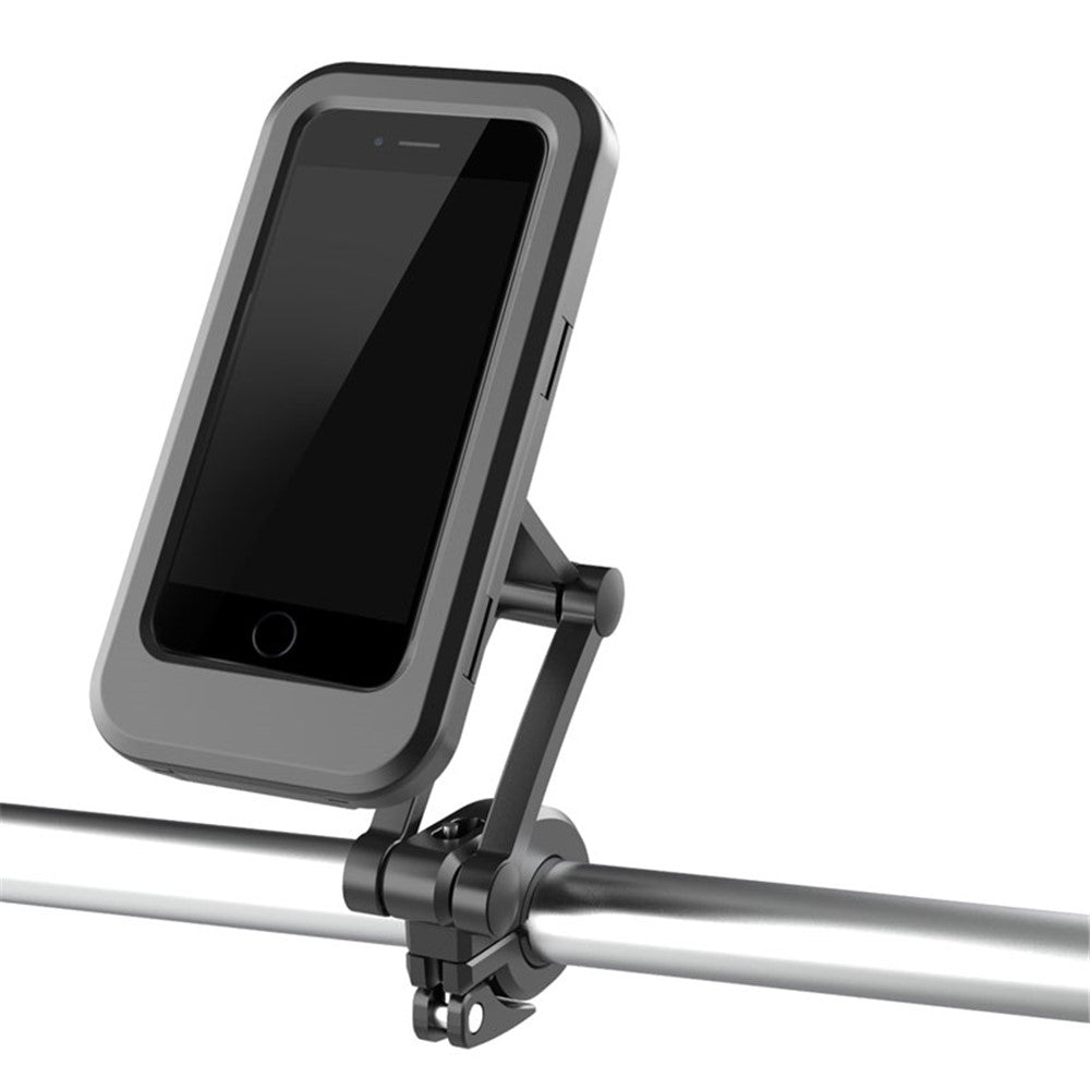 HL-69 Bike Handlebar Cell Phone Holder Mount Waterproof Phone Case Cycling Motorcycle Touch Screen Holder Bracket