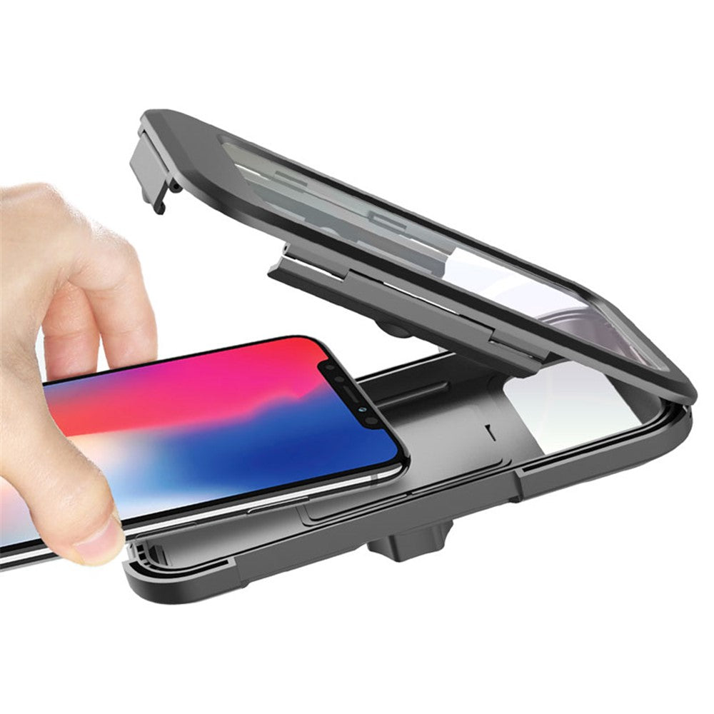 HL-69 Bike Handlebar Cell Phone Holder Mount Waterproof Phone Case Cycling Motorcycle Touch Screen Holder Bracket