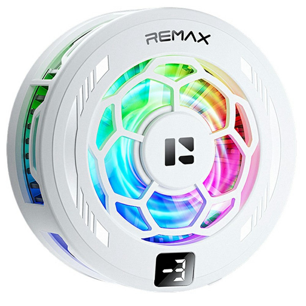 REMAX RT-F13 Magnetic Clamp Phone Cooler 3-Speed Adjustable Semiconductor Cooling Fan for Gaming