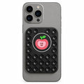 Apple Pattern Magnetic Suction Cup Phone Mount Compatible with MagSafe Case Silicone Sticky Grip Holder