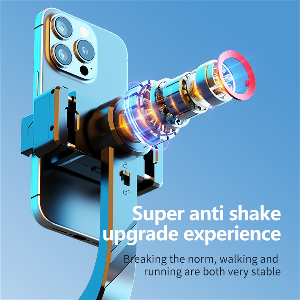 C08 Universal Smartphone Anti Shake Stabilizer Selfie Stick Telescopic Tripod Stand ( Advanced Version )