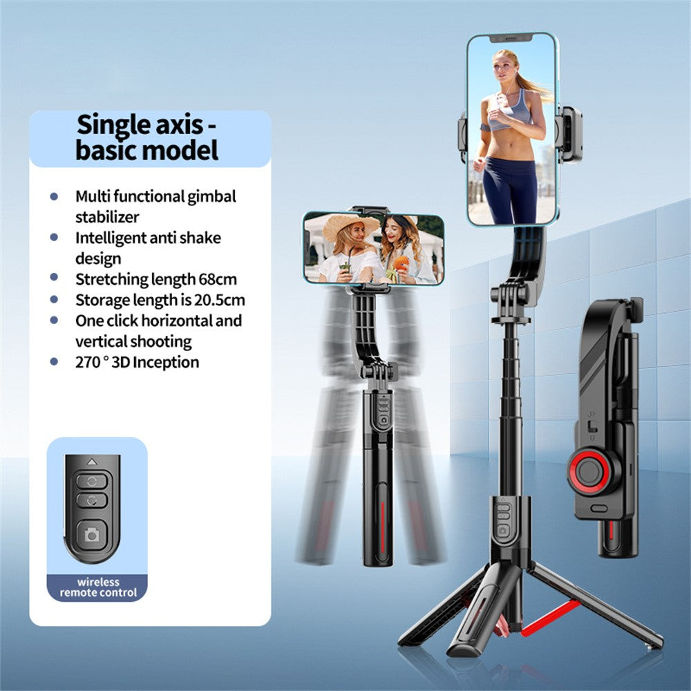 C08 Universal Smartphone Anti Shake Stabilizer Selfie Stick Telescopic Tripod Stand ( Advanced Version )