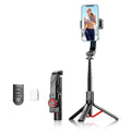 C08 Handheld Stabilizer with 1 Fill Light , Anti-Shake Gimbal Tripod Selfie Stick for Live Streaming