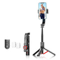 C08 Handheld Stabilizer with 2 Fill Lights , Anti-Shake Gimbal Tripod Selfie Stick for Live Streaming