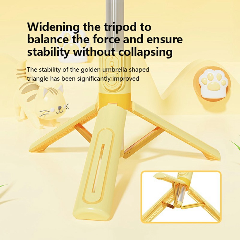 KT02 Integrated Desktop Stand Cartoon Tripod Selfie Stick for Live Streaming Shooting, Basic Version