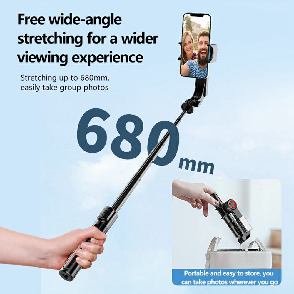 C09 Multifunction Selfie Stick Gimbal Stabilizer for Smartphones Tripod Stand with Magnetic Fill Light