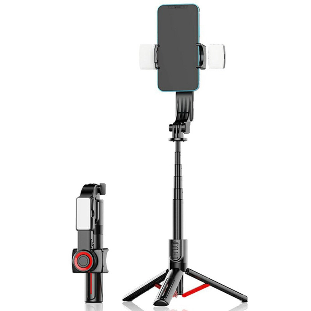 C09 Gimbal Stabilizer Selfie Stick with Dual Fill Light for Smartphones Anti Shake Single Axis Stabilizer