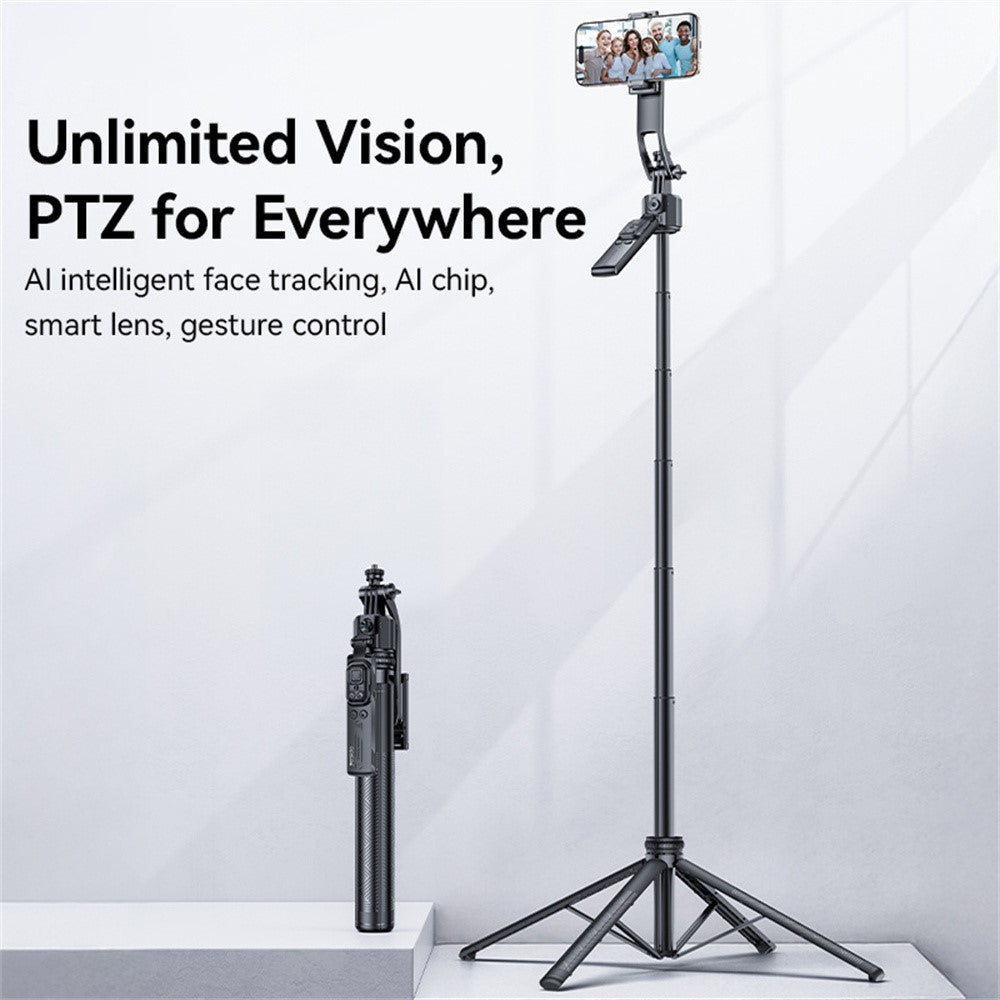 YESIDO SF23 AI Face Tracking Tripod for 360 Degree Panoramic Shooting Bluetooth-Compatible Selfie Stick