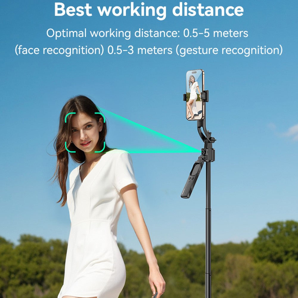 YESIDO SF23 AI Face Tracking Tripod for 360 Degree Panoramic Shooting Bluetooth-Compatible Selfie Stick