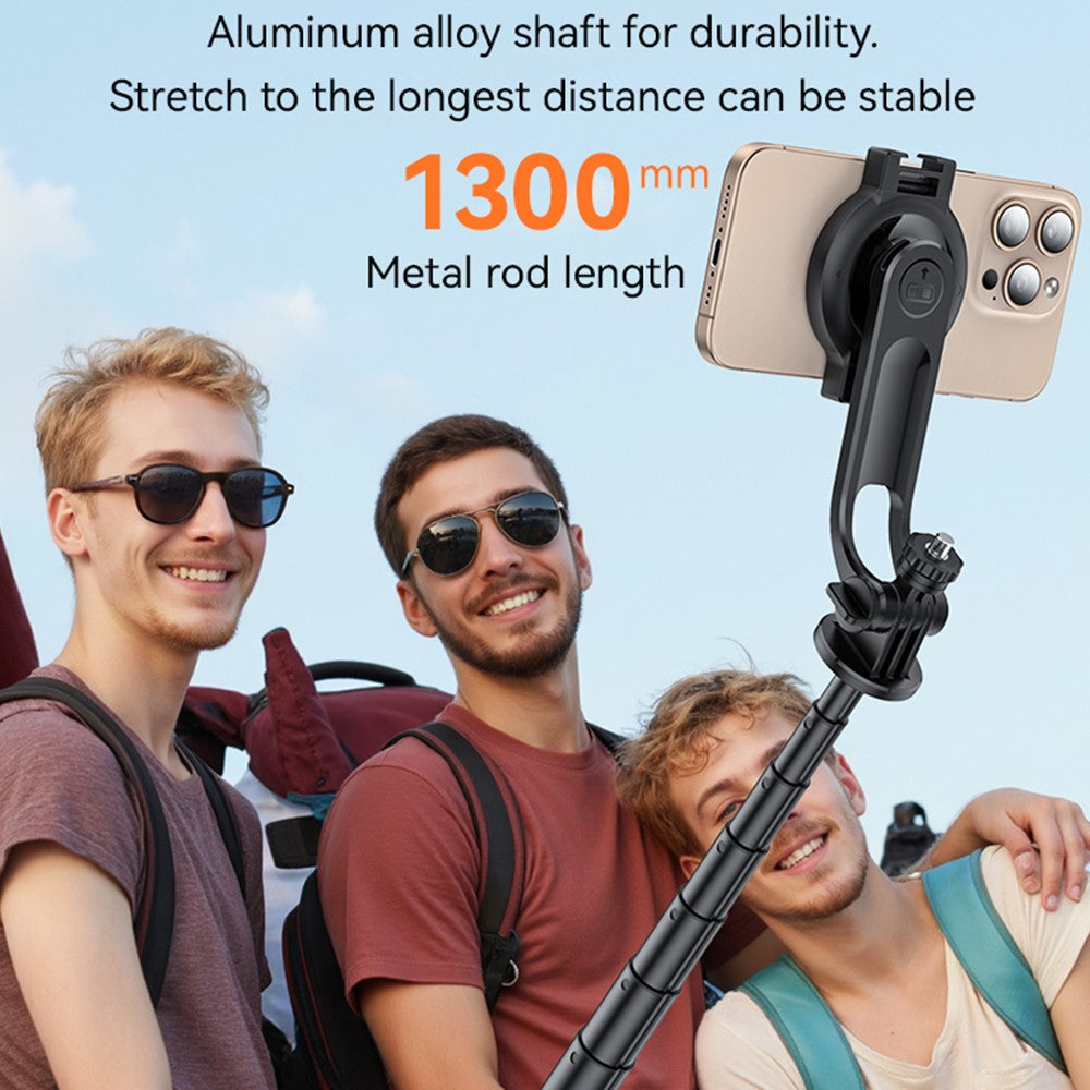YESIDO SF24 2 In 1 Selfie Stick with Magnetic Phone Holder Extendable Tripod for Android  /  iOS
