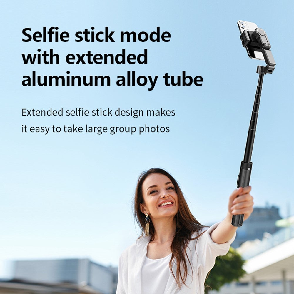 C16 AI Auto Tracking Selfie Stick Phone Bluetooth-Compatible Remote Control Shooting Stand with 1 Fill Light