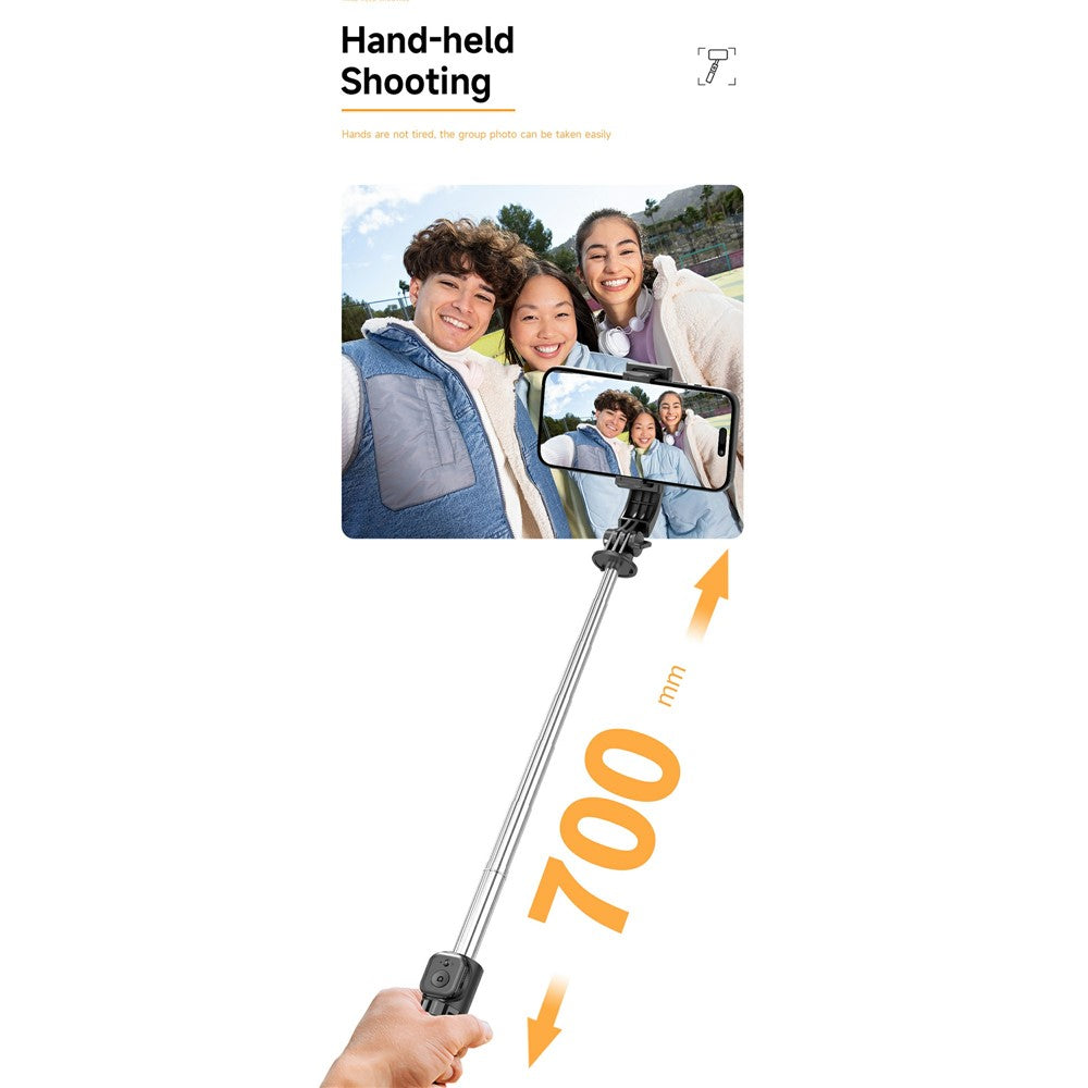 Q21 Mini Detachable Bluetooth-Compatible Selfie Stick Smartphones Portable Extendable Tripod Stand