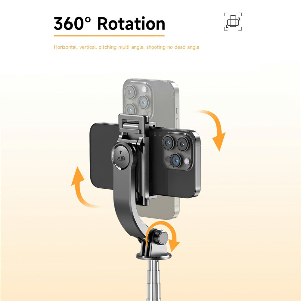 Q21S Mini Detachable Bluetooth-Compatible Selfie Stick Smartphones Extendable Tripod Stand with Fill Light
