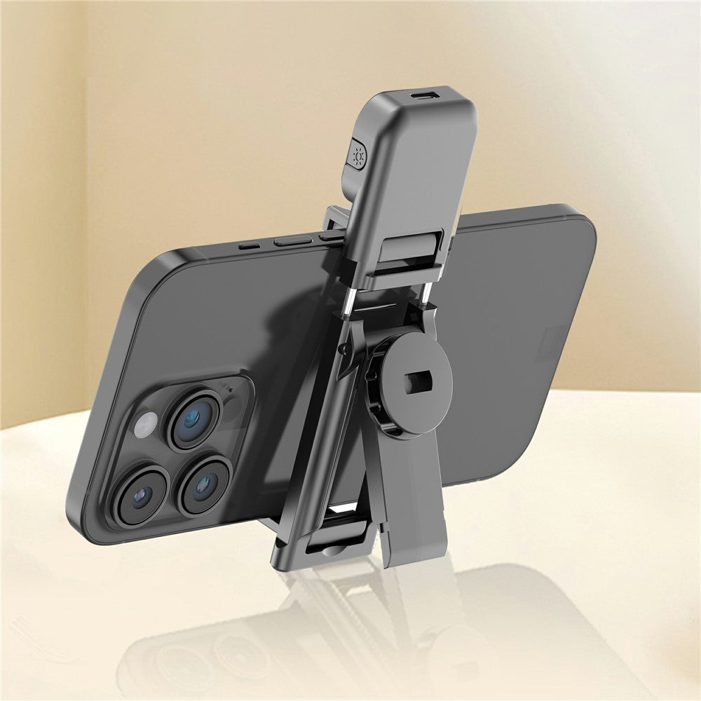 Q21S Mini Detachable Bluetooth-Compatible Selfie Stick Smartphones Extendable Tripod Stand with Fill Light
