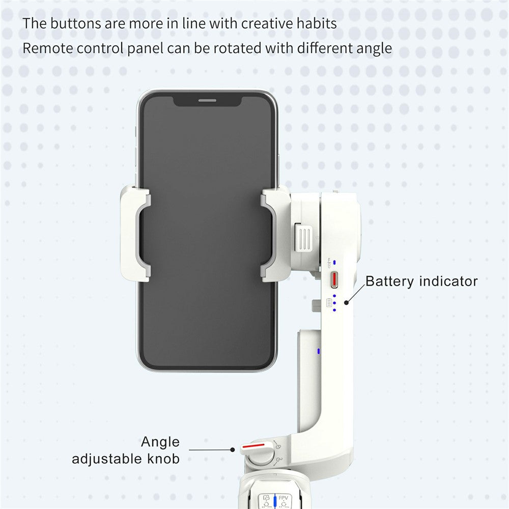 A10 Adjustable Axis Multifunction Stabilizer for Smartphone / Camera Extendable Bluetooth-compatible Stick with Fill Light (No APP)