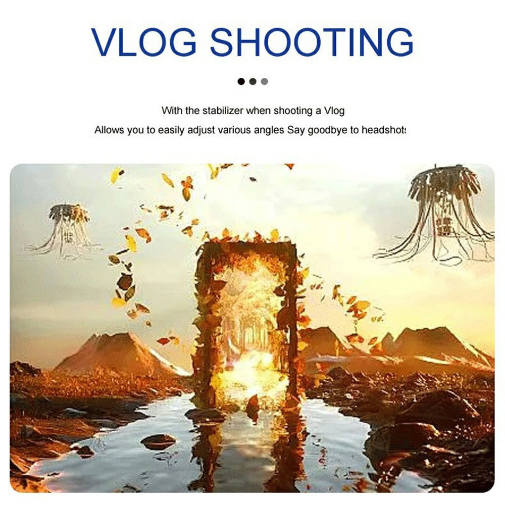 F11 For Smartphones AI Face Tracking Anti Shake Foldable 3 Axis Handheld Gimbal Stabilizer with App