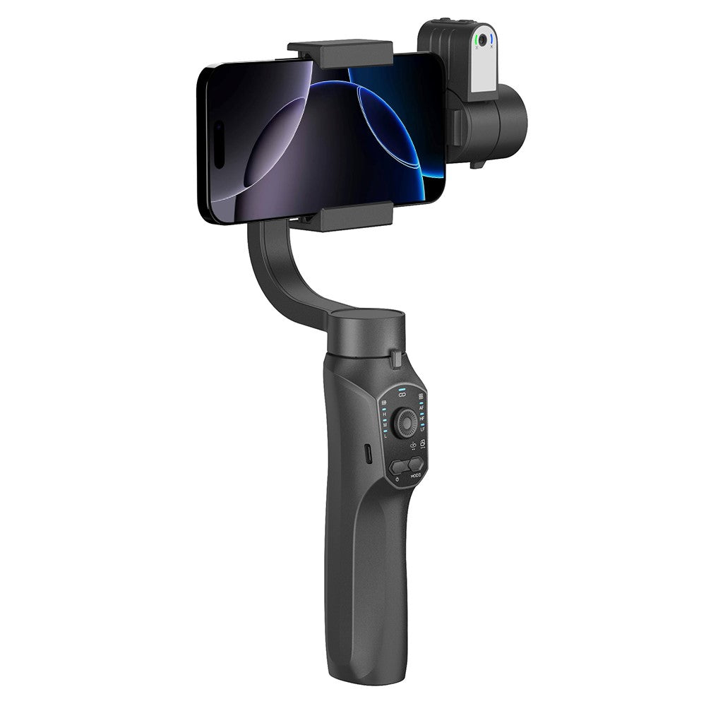 F10pro max AI Face Tracking 3 Axis Handheld Gimbal Stabilizer with App and Fill Light for Smartphones