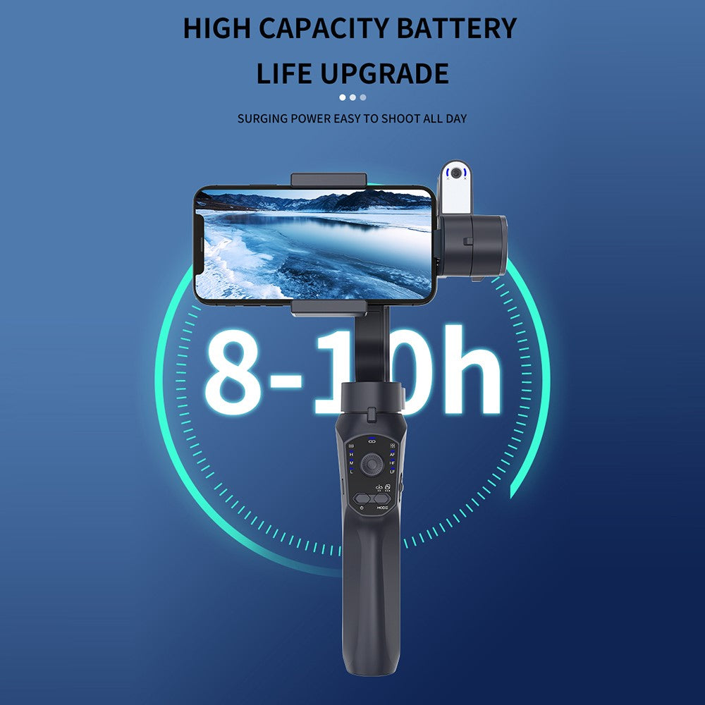 F10pro max AI Face Tracking 3 Axis Handheld Gimbal Stabilizer with App and Fill Light for Smartphones