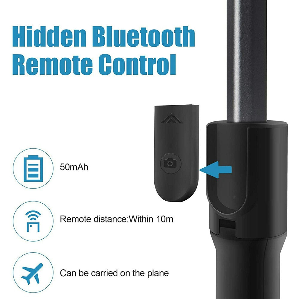H5 Single Axis Stabilizer Smartphone Gimbal Extendable Selfie Stick Tripod with Bluetooth-Compatible Shutter