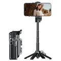 FUNSNAP P30 Mini Pocket Selfie Stick 42cm Extendable 4-leg Tripod with Bluetooth-compatible Remote for Smartphone