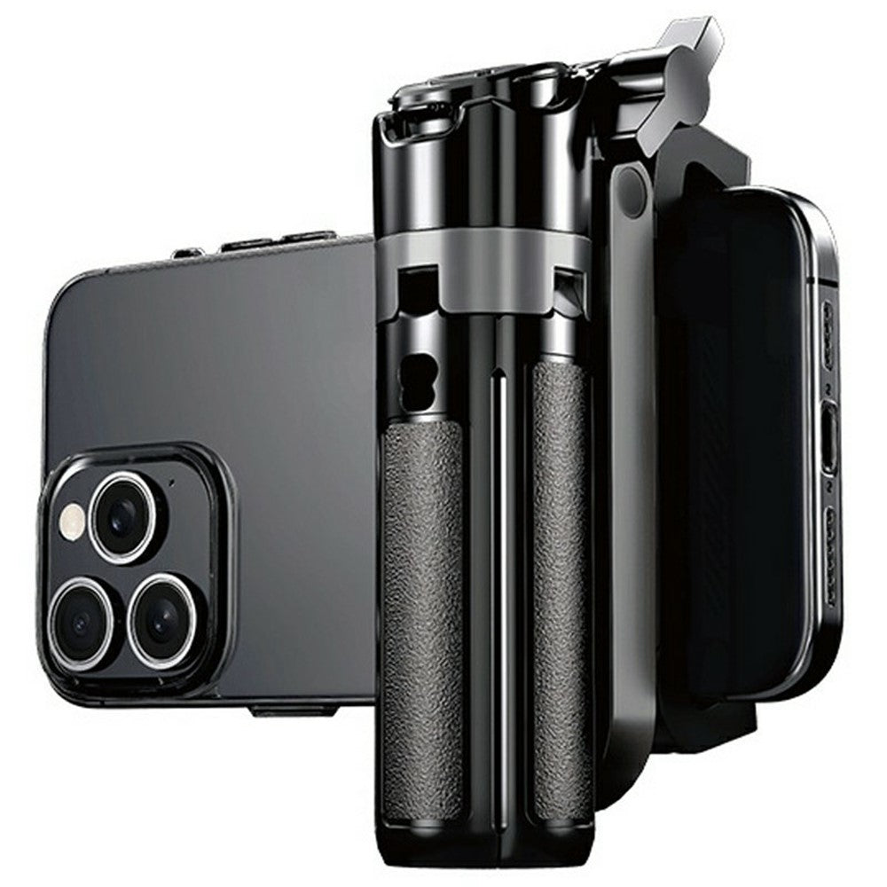 FUNSNAP P30 Mini Pocket Selfie Stick 42cm Extendable 4-leg Tripod with Bluetooth-compatible Remote for Smartphone