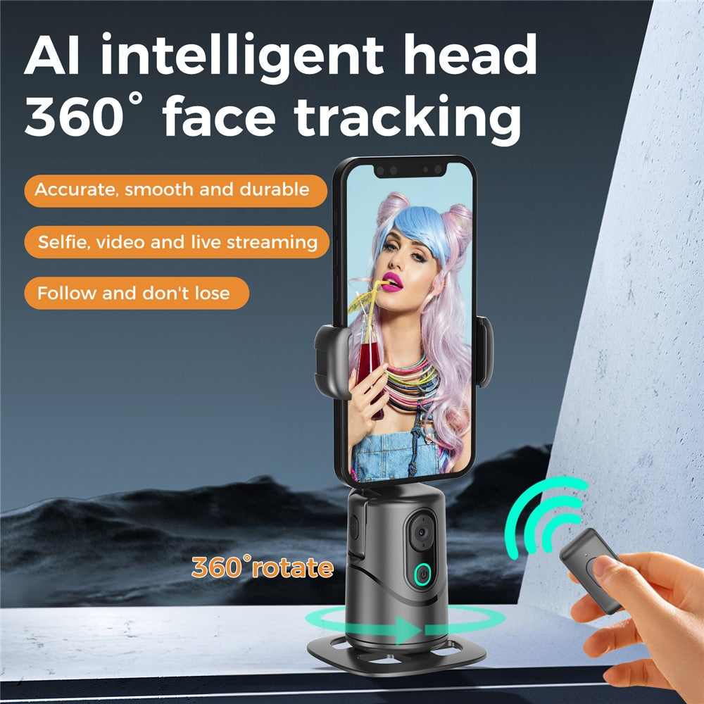 Q12 Gesture Control AI Intelligent Auto Tracking Phone Gimbal with Bluetooth-compatible Remote for Live Streaming