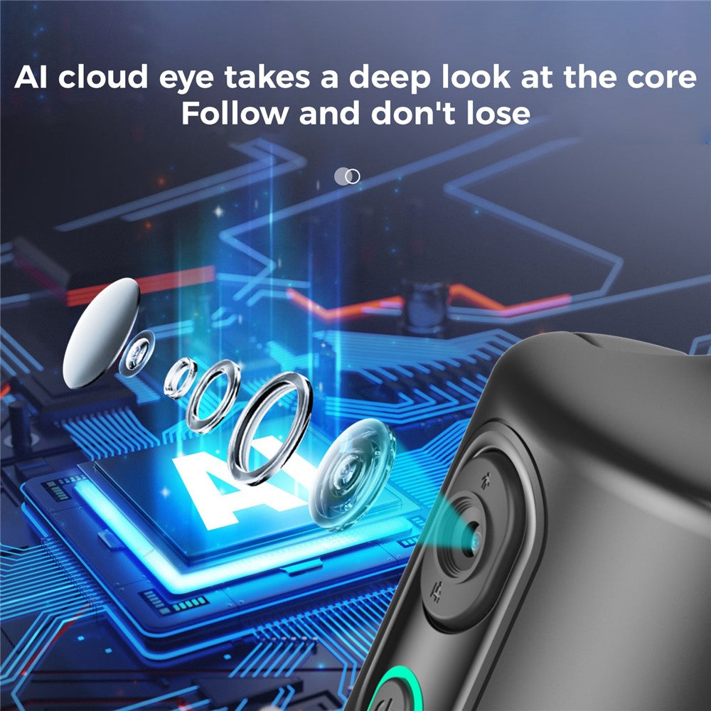Q12 Gesture Control AI Intelligent Auto Tracking Phone Gimbal with Bluetooth-compatible Remote for Live Streaming