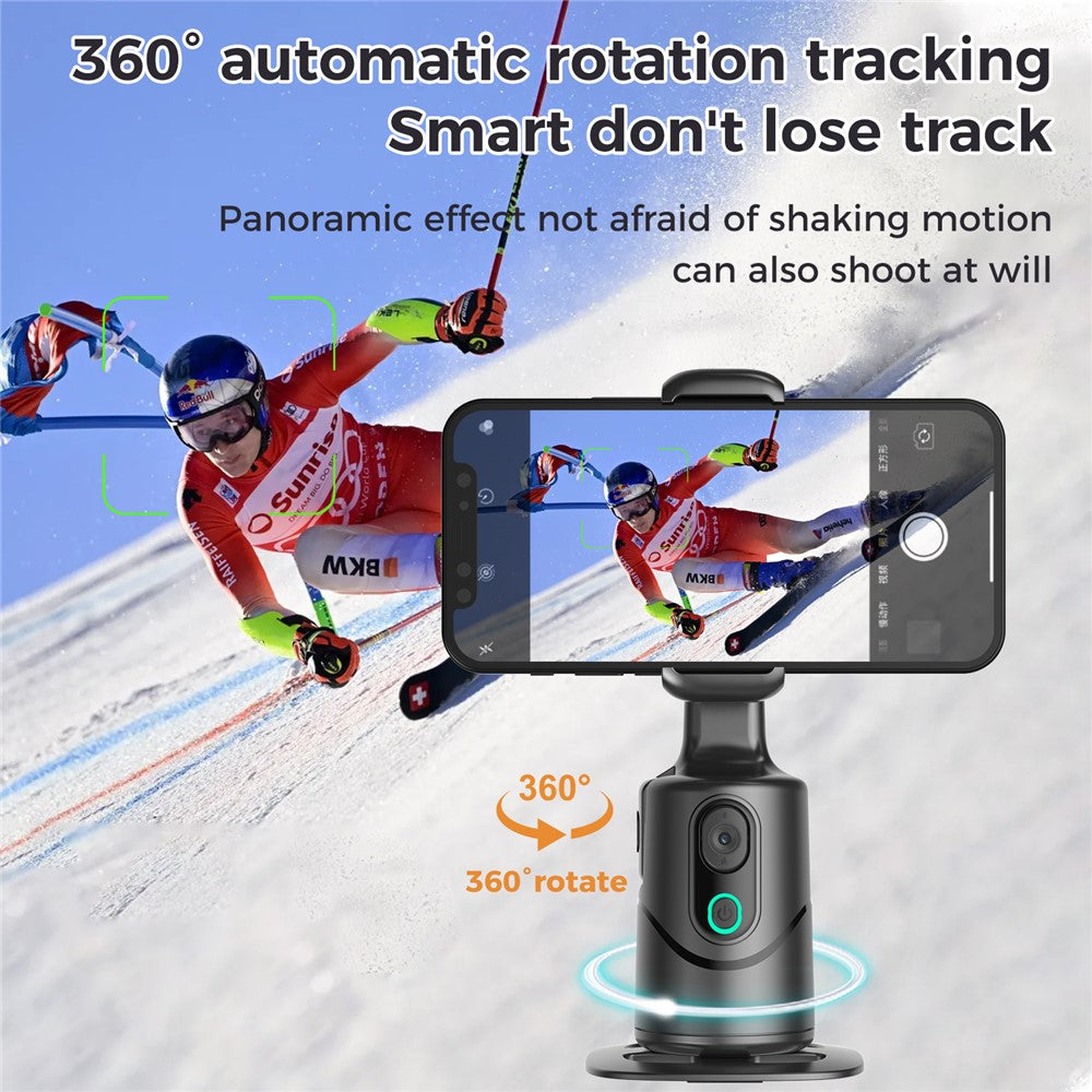 Q12 Gesture Control AI Intelligent Auto Tracking Phone Gimbal with Bluetooth-compatible Remote for Live Streaming