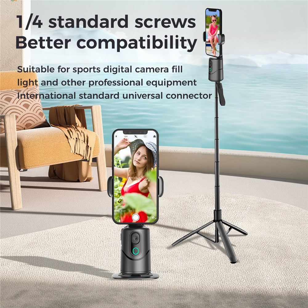 Q12 Gesture Control AI Intelligent Auto Tracking Phone Gimbal with Bluetooth-compatible Remote for Live Streaming