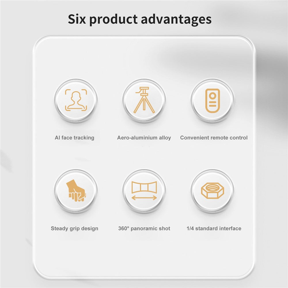Q13 AI Smart Tracking Gimbal with 2Pcs Fill Lights Phone Selfie Stick 360 Degree Face Follow Vlog Stabilizer for Phone Photography