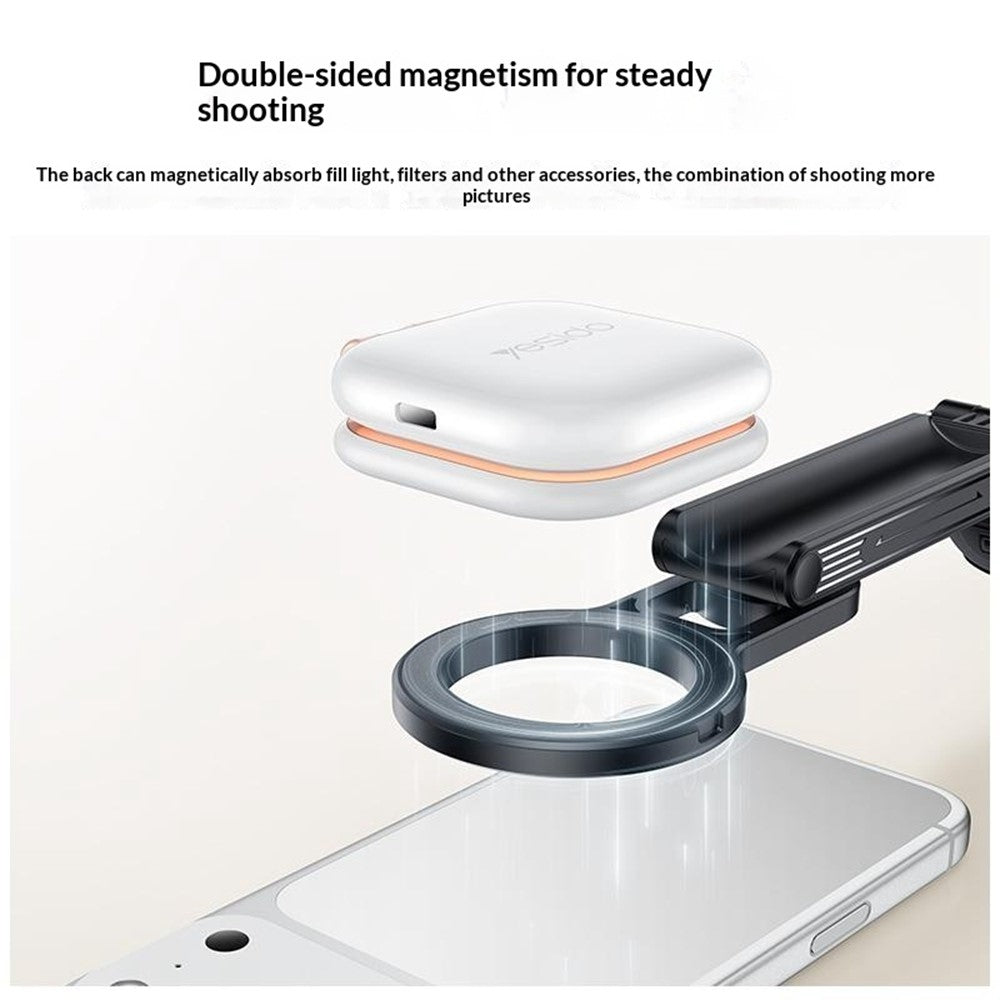 YESIDO SF35 Handheld Magnetic Selfie Stick Bluetooth-compatible Remote Control Telescopic Tripod Stand