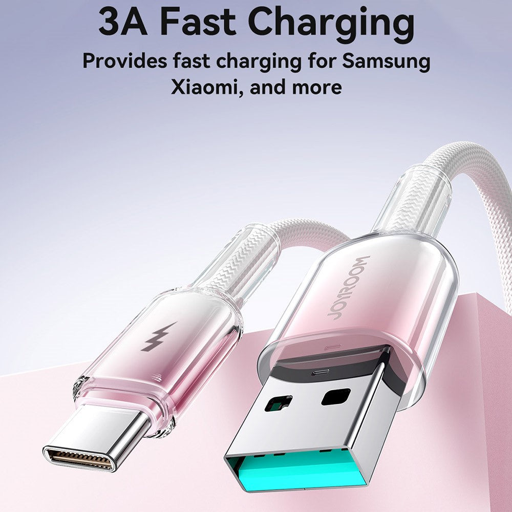 JOYROOM S-A42 1.2m 3A USB-A to Type-C Fast Charging Cable Data Sync Cord for iPhone 16-15 Series