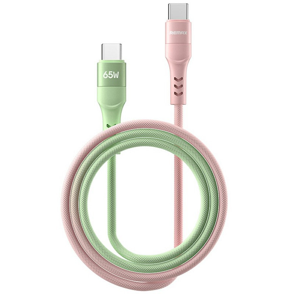 REMAX CB16(C-C) 65W Aluminum Alloy Braided Data Cable 1.2M PD Fast Charging Cable