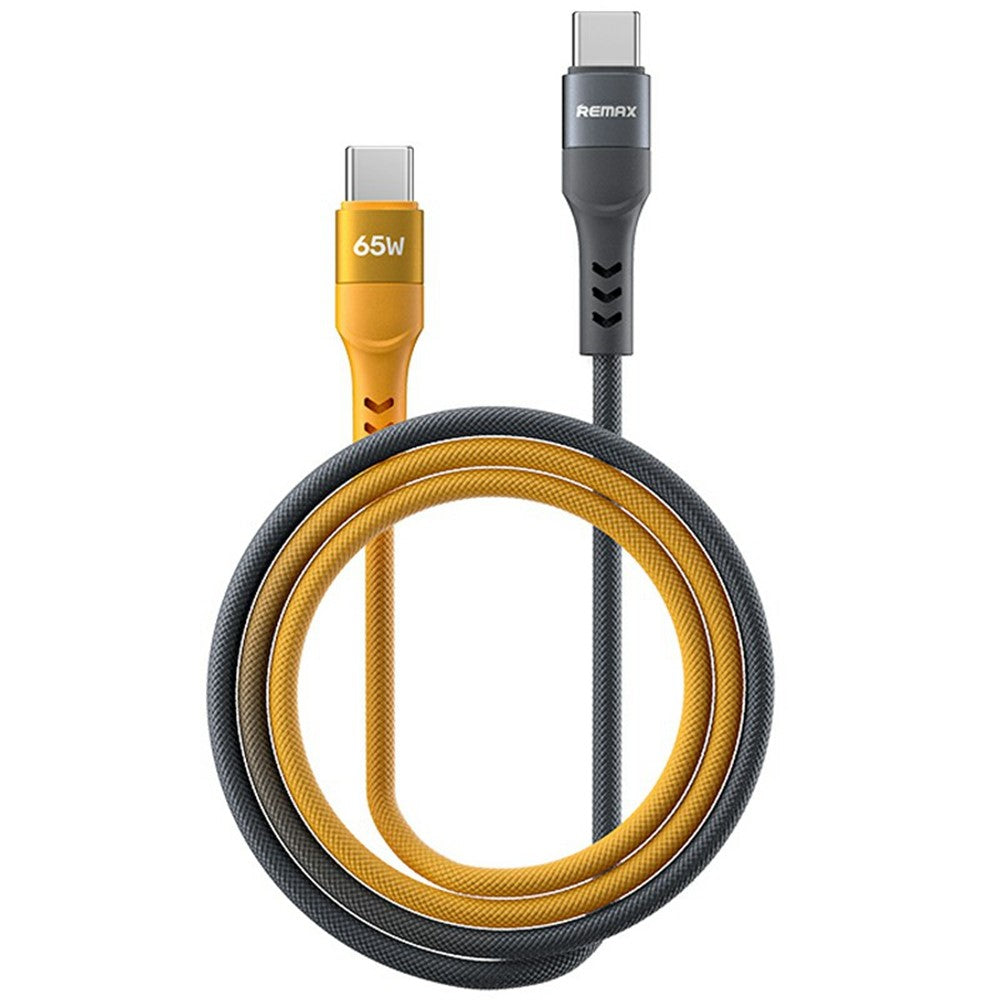 REMAX CB16(C-C) 65W Aluminum Alloy Braided Data Cable 1.2M PD Fast Charging Cable