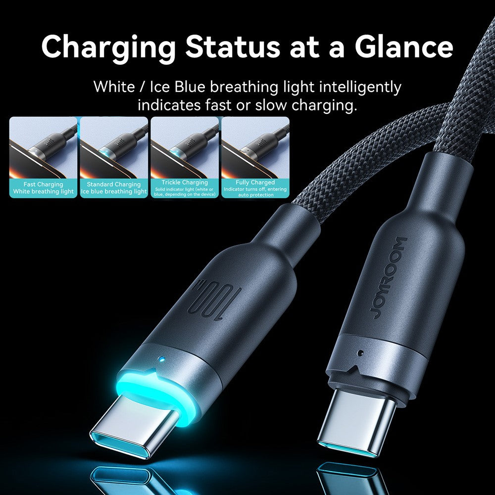 JOYROOM S-A63 1.2m USB-C to USB-C Cable 100W Fast Charging Data Cord