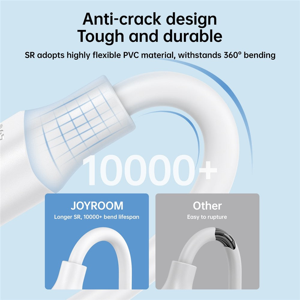 JOYROOM S-UC027A925 25cm USB to Type C Charging Cable 480Mbps Data Transfer 3A Fast Charging Power Bank Charging Cord